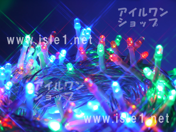 点滅なし 無点滅 イルミネーション 取付業者用 ストリングライト 10m LED100球 ホワイト 9本 ＋ 無点滅コードセット 白色 屋外 - 4