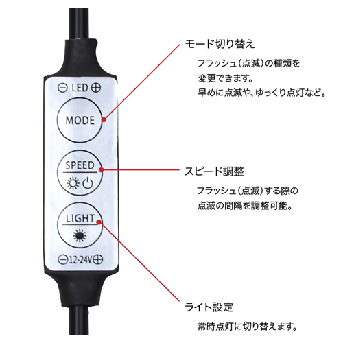 テープライト用　点滅調光器　部品