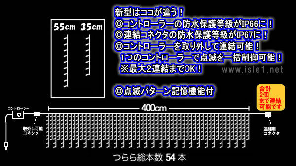 ツララライト　イルミネーション　図